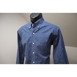 J Crew Slim Fit Casual Button Up Dress Shirt Floral Long Sleeve Mens Size Medium